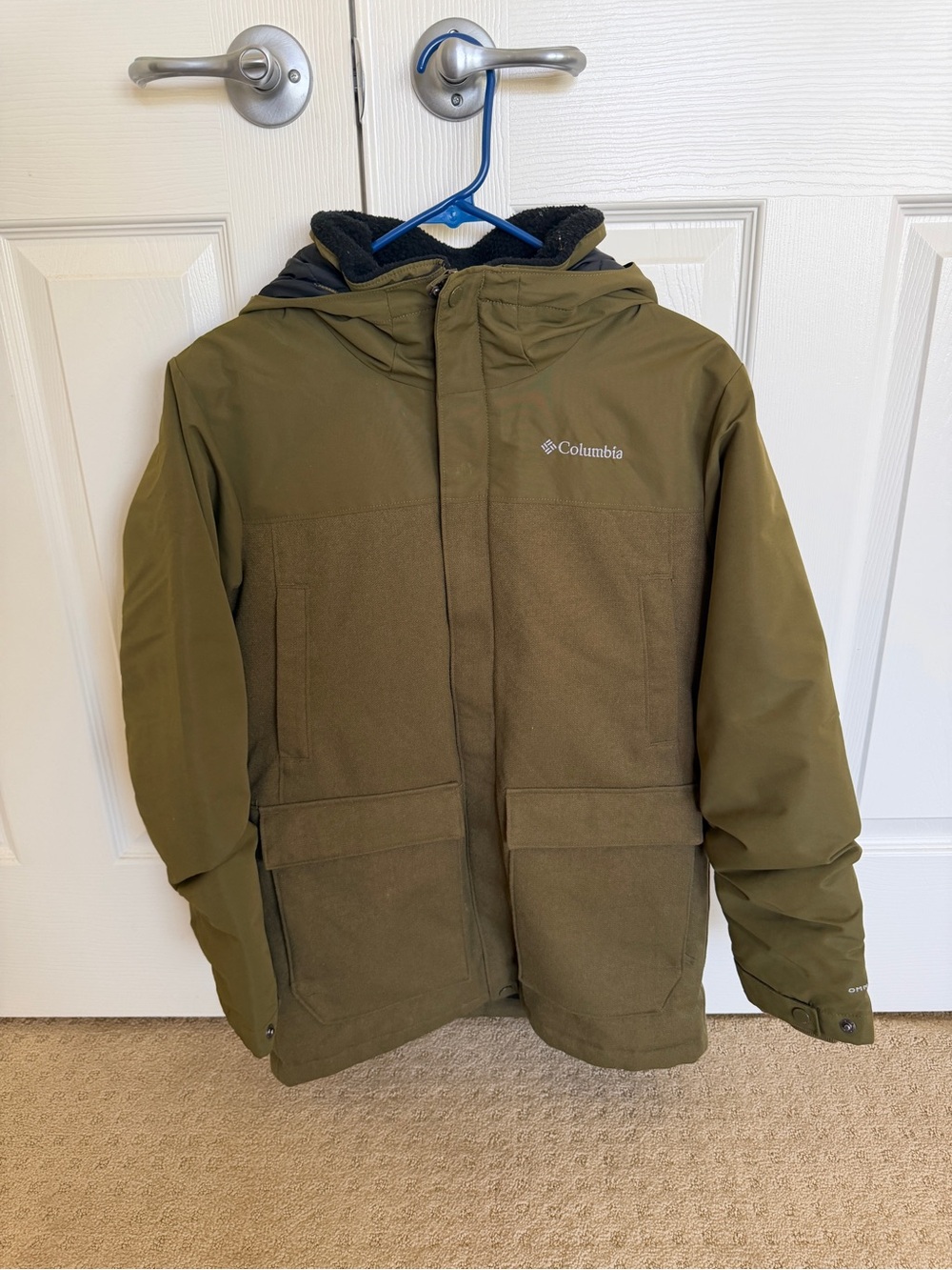 Columbia Boy’s Olive Hooded Insulated Performance Jacket
